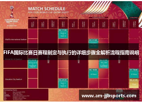 FIFA国际比赛日赛程制定与执行的详细步骤全解析流程指南说明